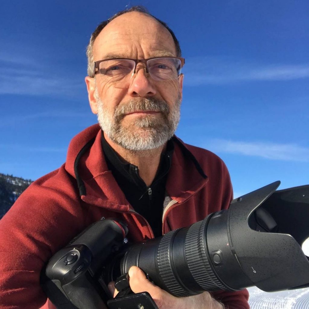 Photo of Stephen Mitchell with his camera