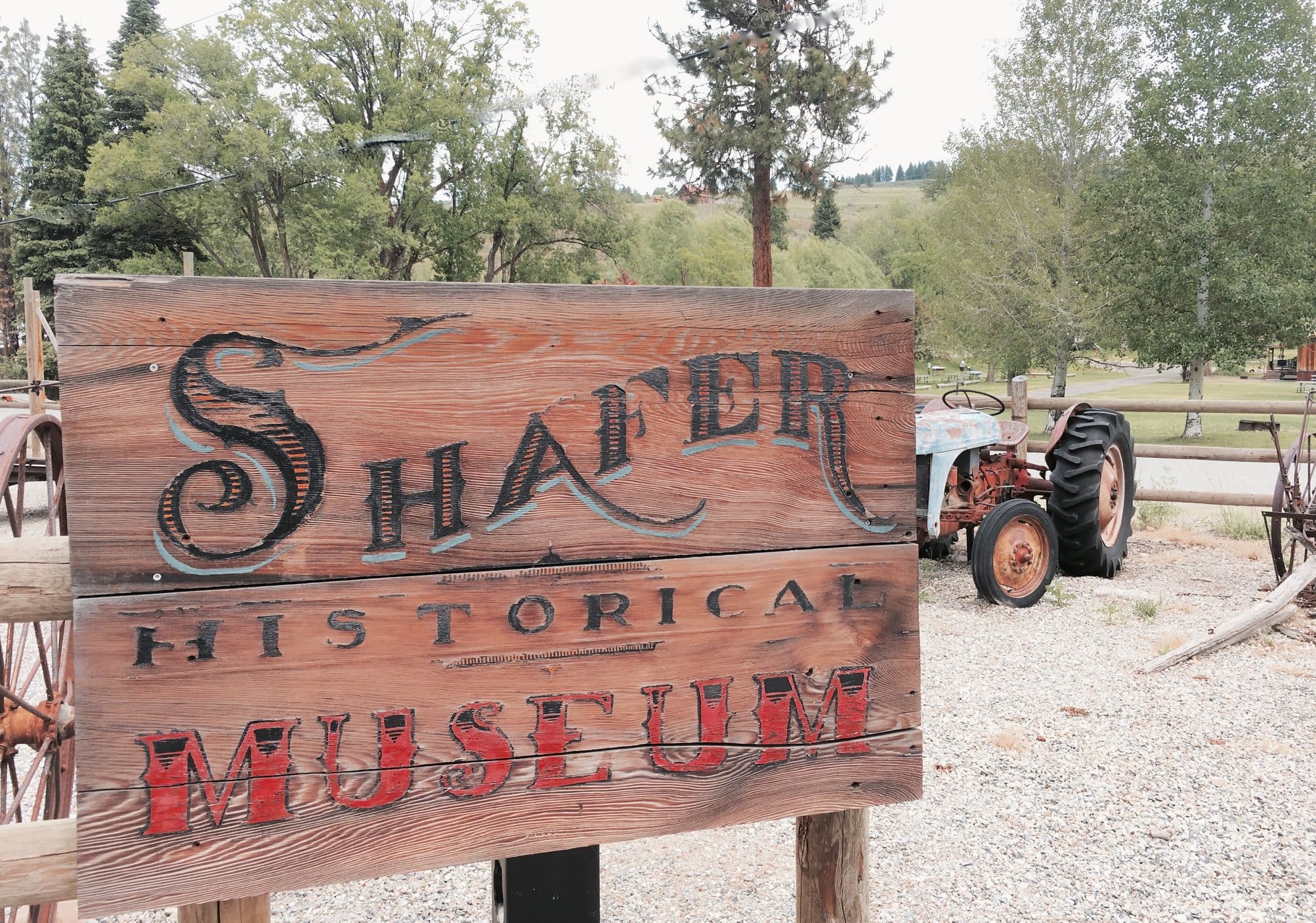 Shafer Museum Wood sign