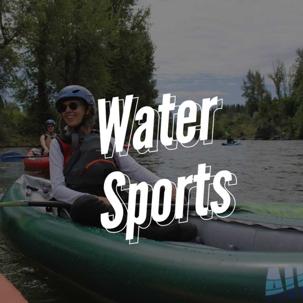 raft kayak water sports river float in Winthrop WA Methow Valley